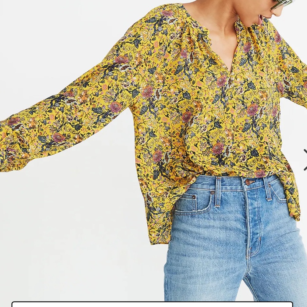 Madewell x Karen Walker 100% Silk blouse